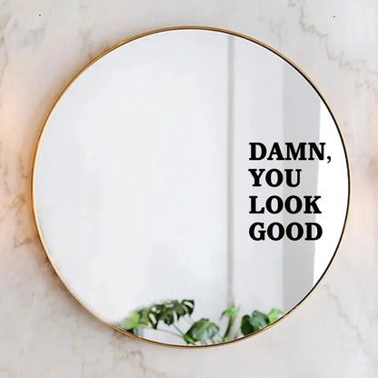 Encouraging Text Wall Mirror Decal | Home Decor by HomeDecorDecals.