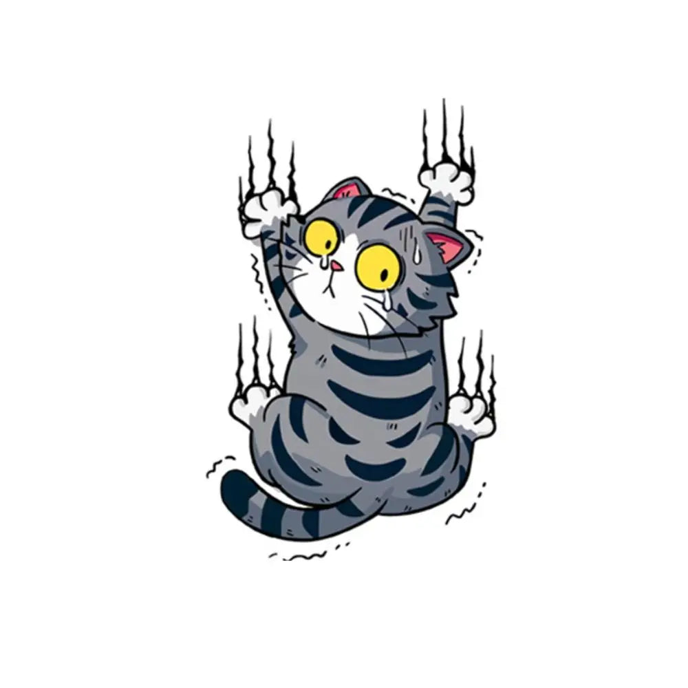 Funny Cat Wall Decal | Home Decor displayed in room decor by HomeDecorDecals.