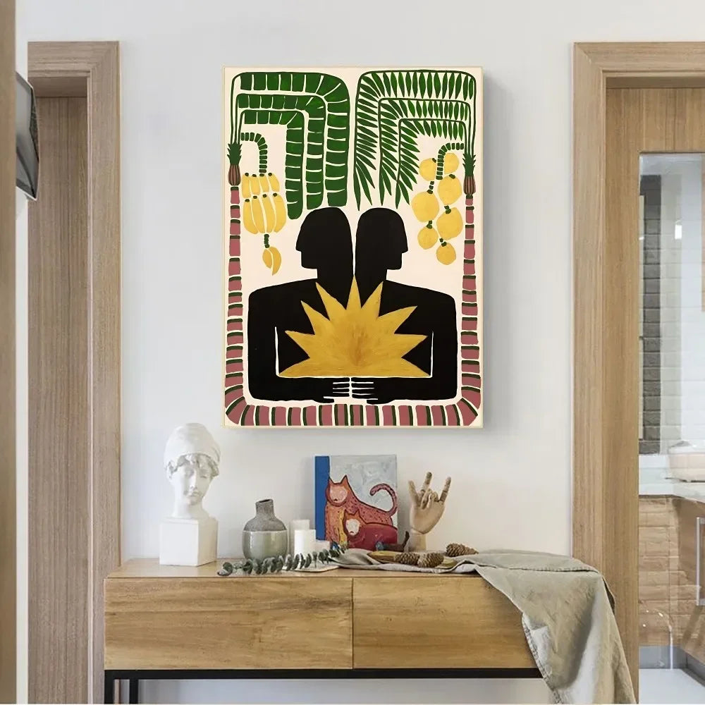 Ancient Egypt Abstract Anime Poster No Framed Kraft Club Bar Paper Vintage Poster Wall Art Painting Bedroom Study Stickers-HomeDecorDecals_com