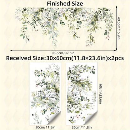Additional view of Watercolour Flower Plant Vine Wall Decal | Home Decor by HomeDecorDecals.