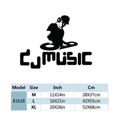 Additional view of DJ Wall Decal | Gaming Room Decor by HomeDecorDecals.