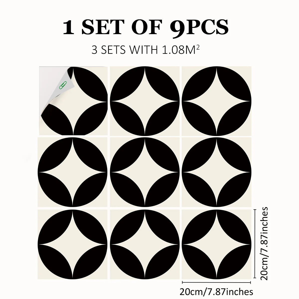 Additional view of Modern Printed Matte Waterproof Vinyl | Home Decor by HomeDecorDecals.