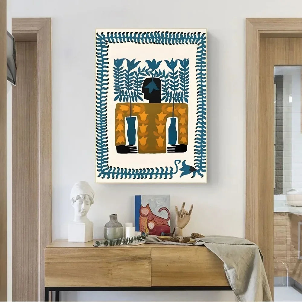 Ancient Egypt Abstract Anime Poster No Framed Kraft Club Bar Paper Vintage Poster Wall Art Painting Bedroom Study Stickers-HomeDecorDecals_com