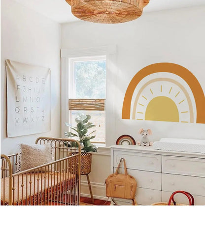 Sunshine Half Sun Wall Decal | Home Decor by HomeDecorDecals.