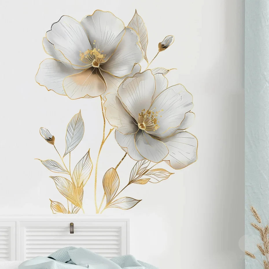 Flower Wall Decal | Home Decor design details by HomeDecorDecals.