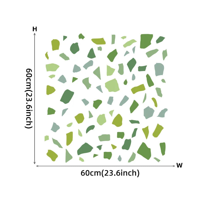 Green Terrazzo Pattern Wall Decal | Home Decor displayed in room decor by HomeDecorDecals.