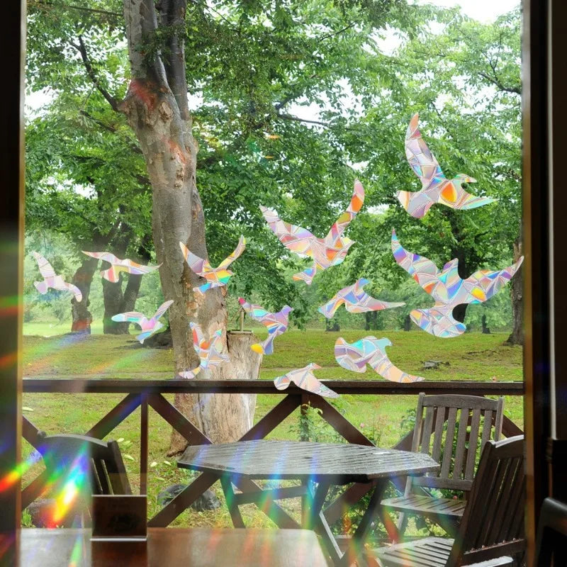 29 Stylels Rainbow Maker Sun Catcher Wall Stickers Cat Bird Star Mushroom Moon Sun DIY Window Glass Electrostatic Prisms Sticker-HomeDecorDecals_com