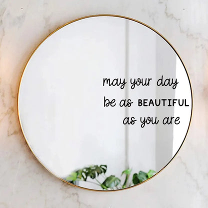 Inspirational Quote Mirror Decal | Home Decor by HomeDecorDecals.