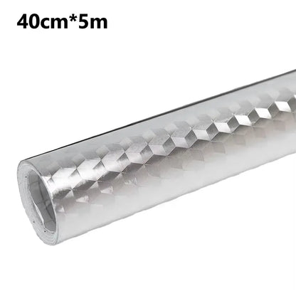 5/2/1M Modern Kitchen Oil-proof Self Adhesives Stickers High-temperature Aluminum Foil Gas Stove Cabinet Contact Sticke-HomeDecorDecals_com