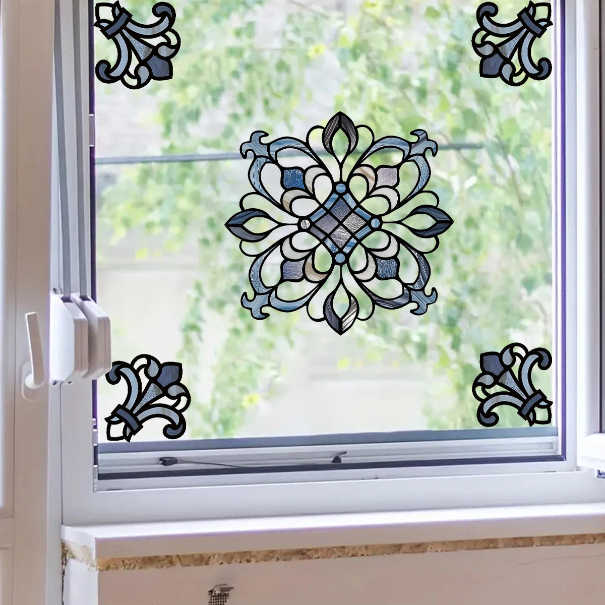 Creative Moroccan Style Geometric Pattern Wall Decal | Home Decor removable peel and stick wall decal by HomeDecorDecals.