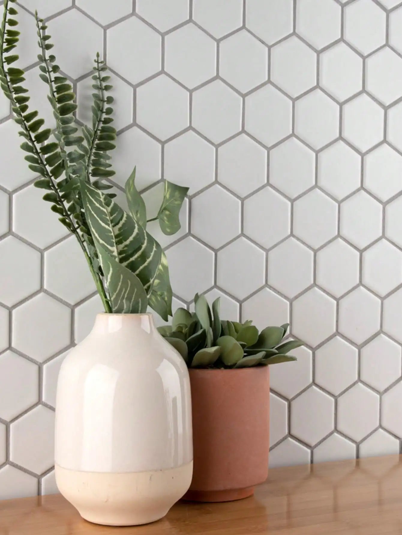 Large Hexagonal Wall Tiles | Home Decor decorative wall feature by HomeDecorDecals.