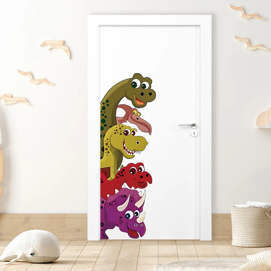 Dino Self-Adhesive PVC Wall Decal | Kids Room Decor removable peel and stick wall decal by HomeDecorDecals.