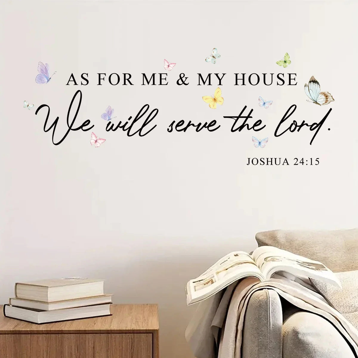 Close-up view of Inspirational Spiritual Quotes Text Wall Decal | Home Decor by HomeDecorDecals.