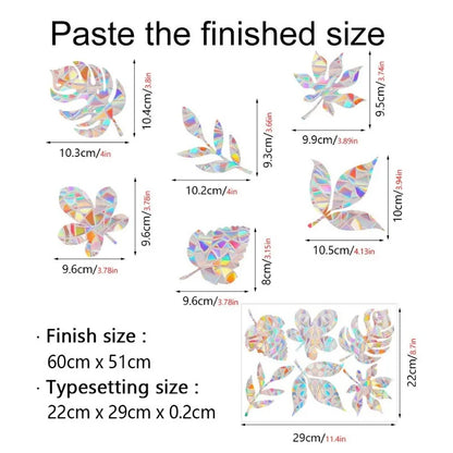 29 Stylels Rainbow Maker Sun Catcher Wall Stickers Cat Bird Star Mushroom Moon Sun DIY Window Glass Electrostatic Prisms Sticker-HomeDecorDecals_com
