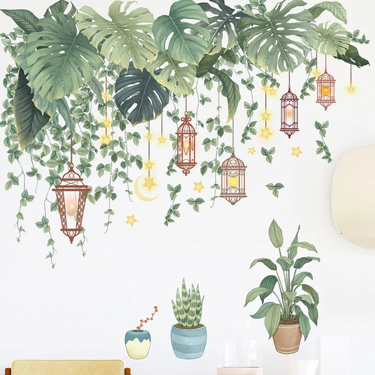 Green Leaves Ramadan Style Wall Decal | Home Decor by HomeDecorDecals.