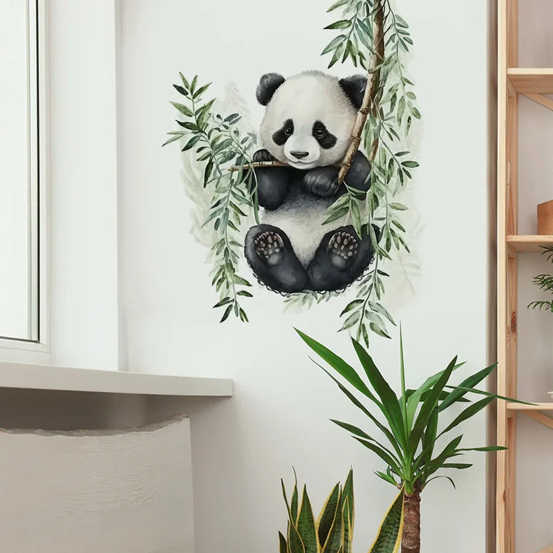 Panda Tree Branch Wall Sticker PVC Home Decor-HomeDecorDecals_com