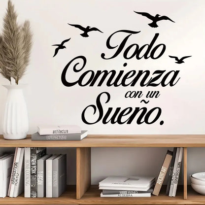 Close-up view of Inspirational Quote Wall Decal | Home Decor by HomeDecorDecals.