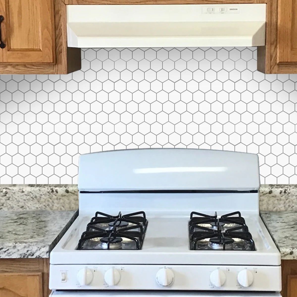 Additional view of Large Hexagonal Wall Tiles | Home Decor by HomeDecorDecals.