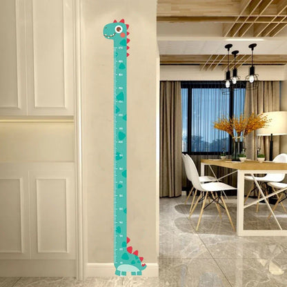 Children Growth Height Ruler Sticker To Measure And Record Kids Height With Unicorn Dinosaur Giraffe Cartoon Nursery Decor-HomeDecorDecals_com
