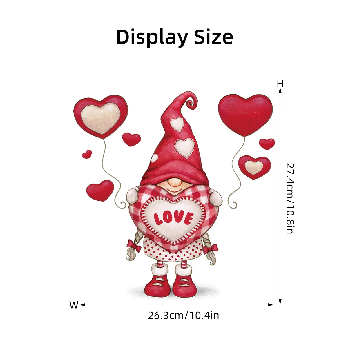 Cartoon Cute Love Elf Wall Sticker Kids Room Wall Art Windows Door Stickers for Bedroom Girls Boy Gift Home Decore Living Room-HomeDecorDecals_com
