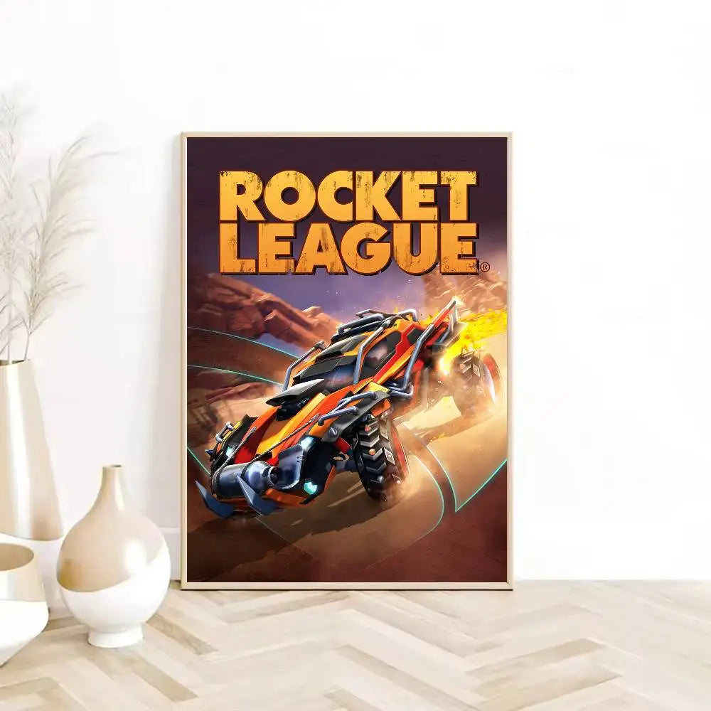 game R-Rocket L-League Poster Self-adhesive Art Waterproof Paper Sticker Coffee House Bar Dorm Room Wall Decor-HomeDecorDecals_com