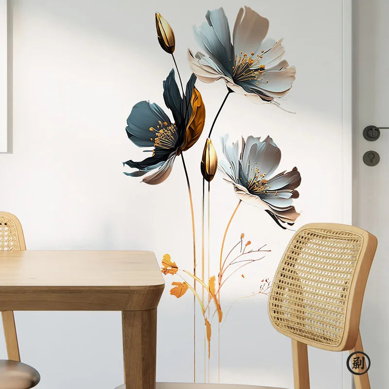 3D Relief Flower Wall Sticker Decor-HomeDecorDecals_com