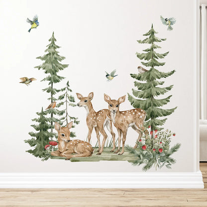 Cartoon Forest Animals Wall Stickers For Décor-HomeDecorDecals_com