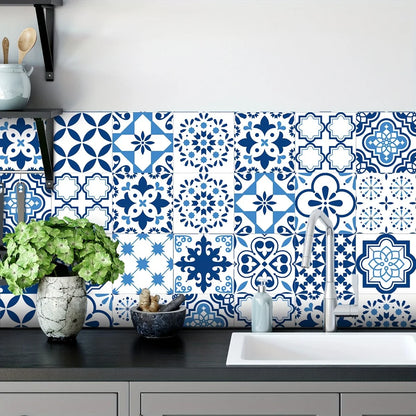 Close-up view of Bohemian Pattern Waterproof Thickened Wall Decal | Home Decor by HomeDecorDecals.