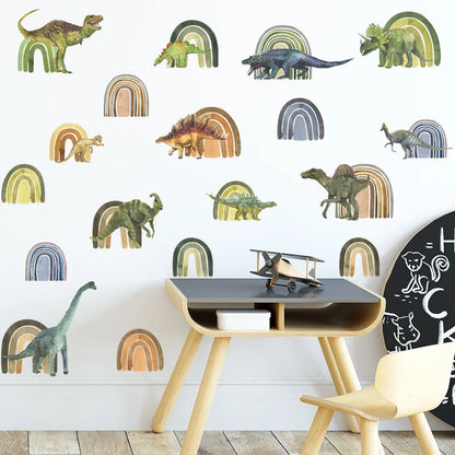 1x Cartoon Arch Rainbow DIY Wall Stickers for Baby Room Kids Bedroom Nursery Window Decor Removable PVC Decals Home Pieces Mural-HomeDecorDecals_com