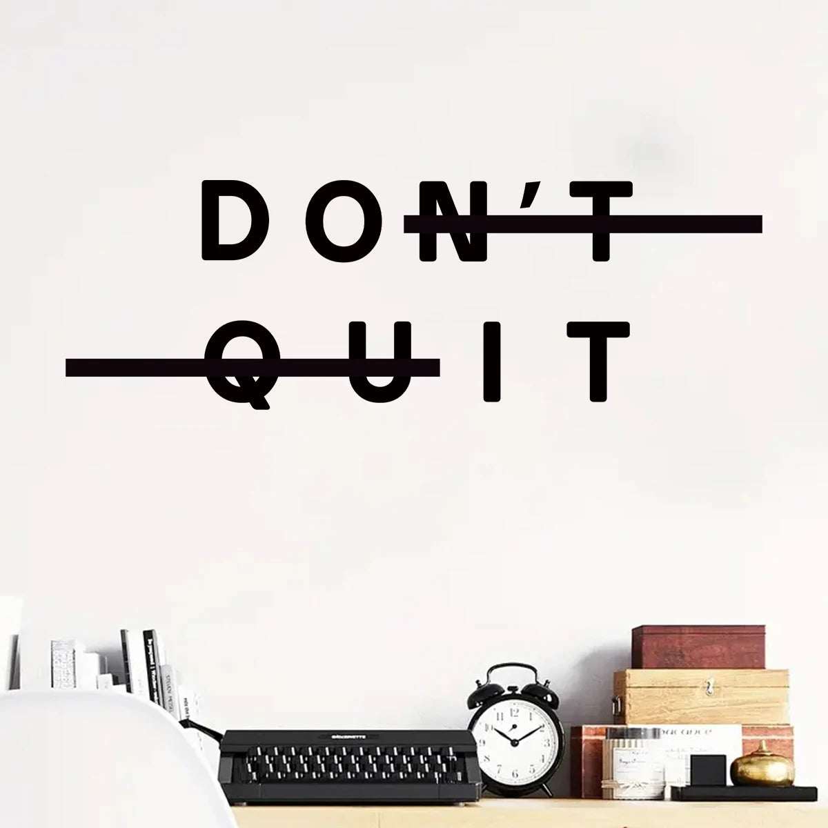 1pcs PVC Inspirational Quotes "do Ti" Text Wall Stickers for Study Room Decor Bedroom Decoration Gym Removable Wall Decals-HomeDecorDecals_com