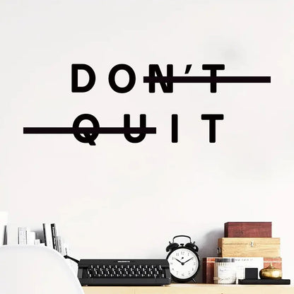 1pcs PVC Inspirational Quotes "do Ti" Text Wall Stickers for Study Room Decor Bedroom Decoration Gym Removable Wall Decals-HomeDecorDecals_com