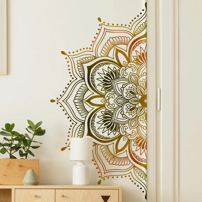 Mandala Lotus Flower Mural Wall Decal | Home Decor by HomeDecorDecals.
