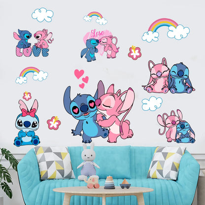 Lilo And Stitch Rainbow Wall Sticker for Kids Room-HomeDecorDecals_com