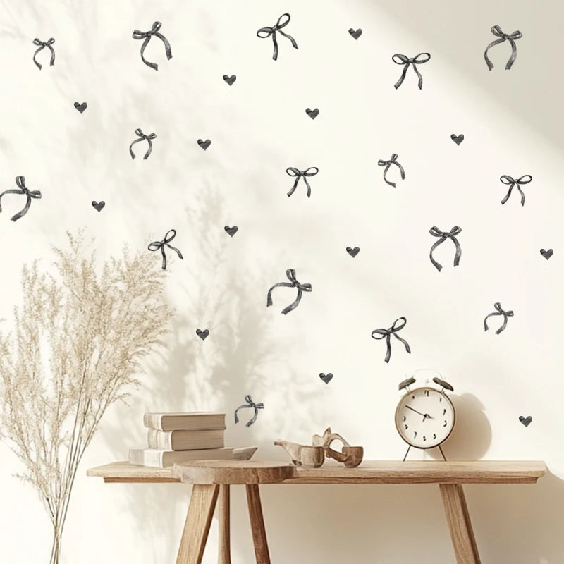 Black Love Bow Wall Decal | Home Decor by HomeDecorDecals.