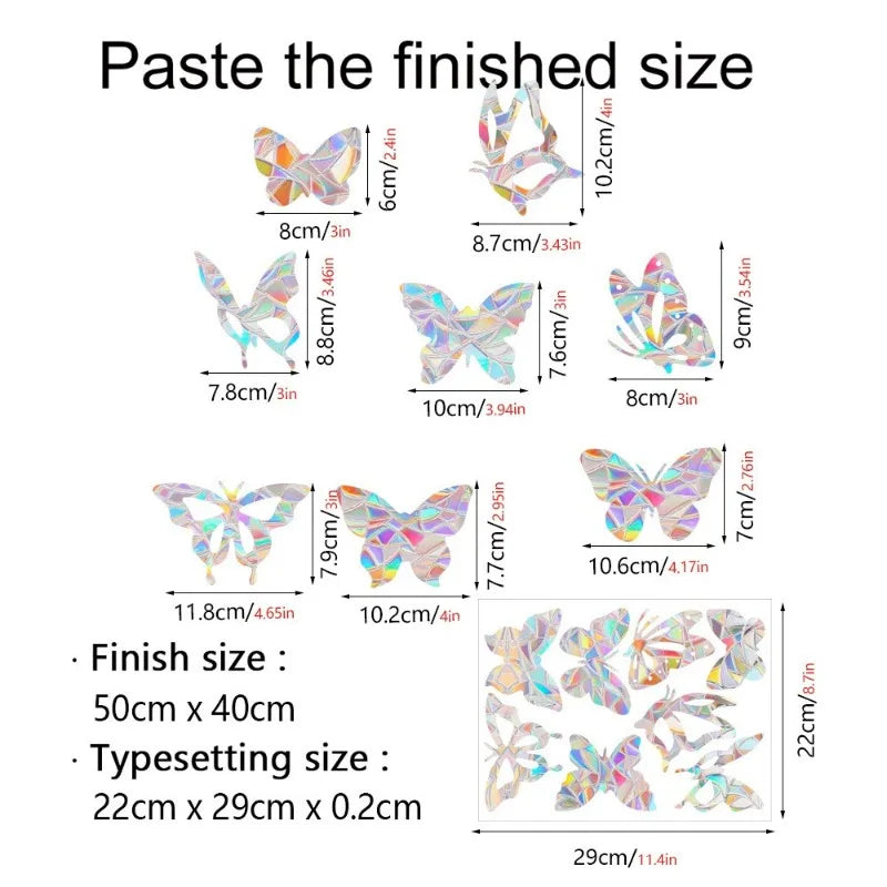 29 Stylels Rainbow Maker Sun Catcher Wall Stickers Cat Bird Star Mushroom Moon Sun DIY Window Glass Electrostatic Prisms Sticker-HomeDecorDecals_com