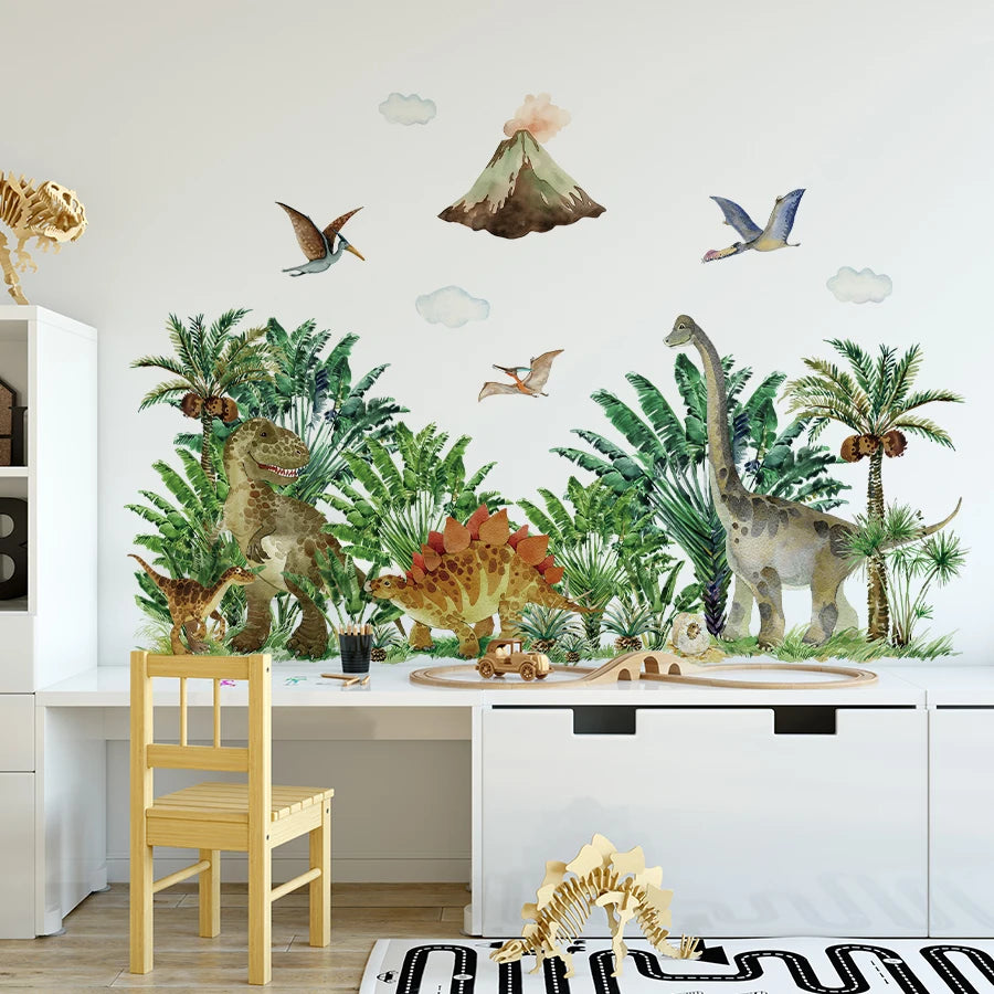 Large Cartoon Dinosaur Wall Decal for Kids-HomeDecorDecals_com