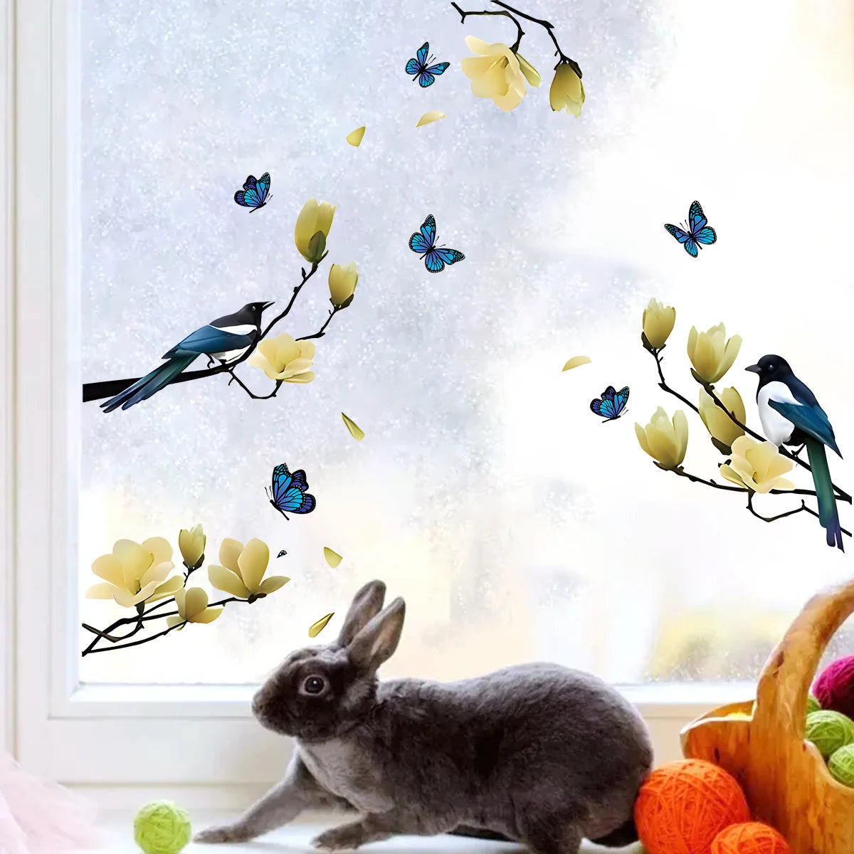 View Bird Wall Stickers Windows Wall Art Decoration for Bedroom Gift Wallpaper Home Decore Living Room DIY Kids Room-HomeDecorDecals_com