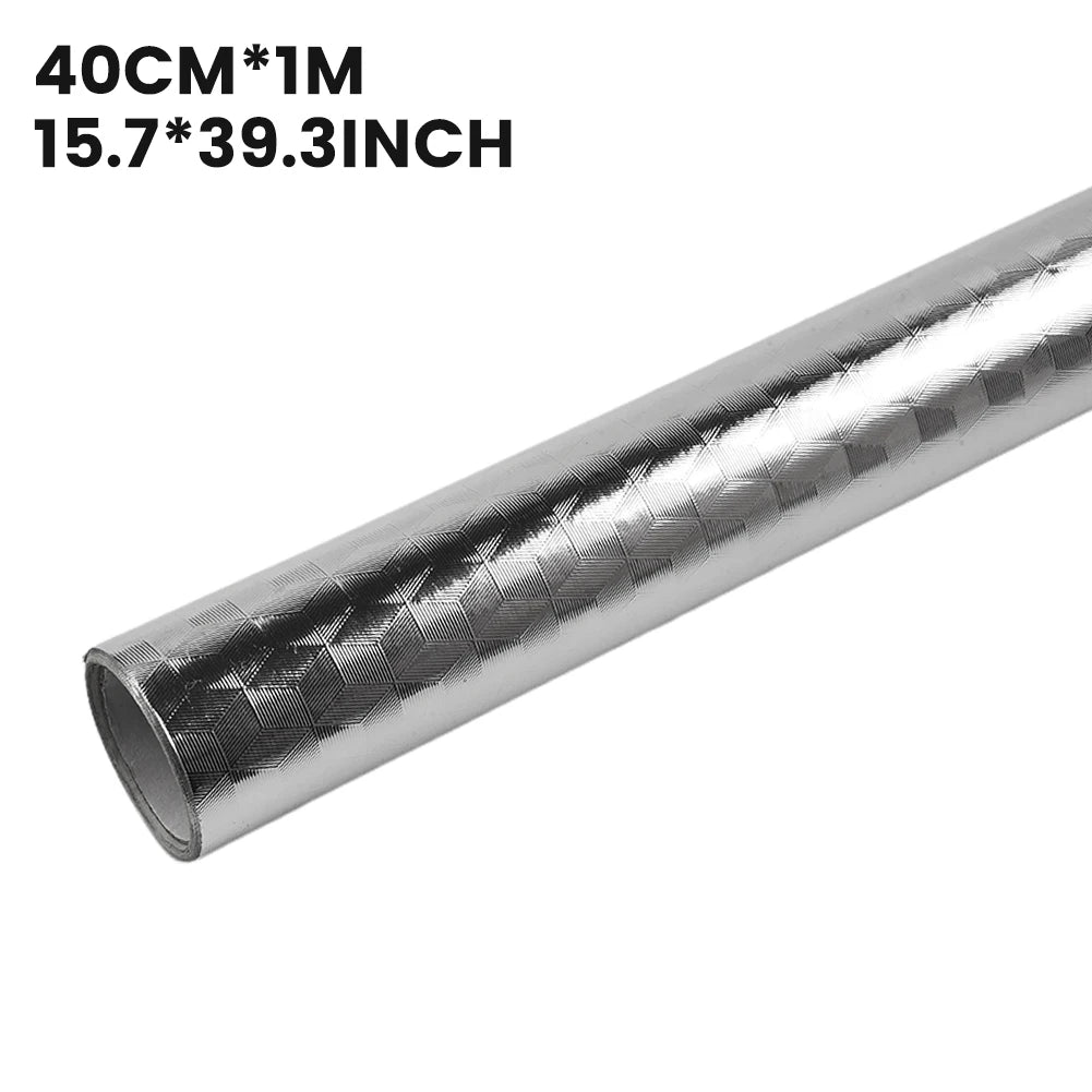 5/2/1M Modern Kitchen Oil-proof Self Adhesives Stickers High-temperature Aluminum Foil Gas Stove Cabinet Contact Sticke-HomeDecorDecals_com
