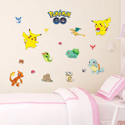 3D Cartoon Pikachu Wall Sticker for Kids Room Decor-HomeDecorDecals_com