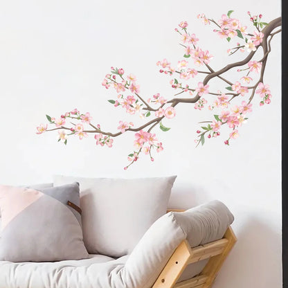 Watercolour Bird and Flower Wall Stickers (2-Pack)-HomeDecorDecals_com