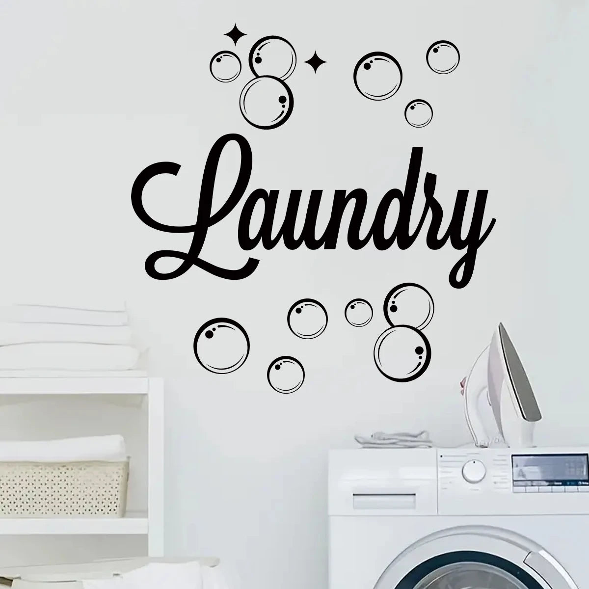 Laundry Text Wall Decal | Home Decor by HomeDecorDecals.