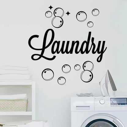 Laundry Text Wall Decal | Home Decor by HomeDecorDecals.