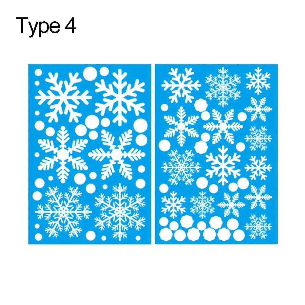 Additional view of Christmas Snowflakes Wall Decal | Home Decor by HomeDecorDecals.