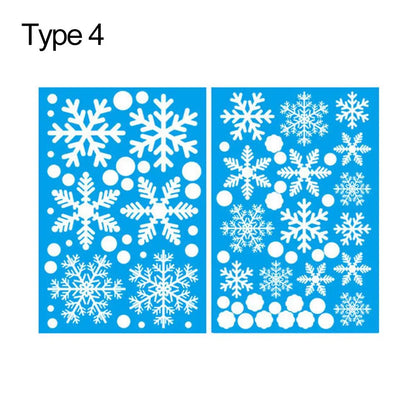 Additional view of Christmas Snowflakes Wall Decal | Home Decor by HomeDecorDecals.