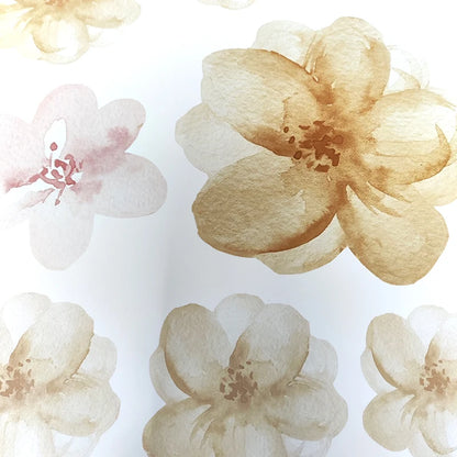 Boho Pink Floral Botanical Wall Decal | Home Decor by HomeDecorDecals.