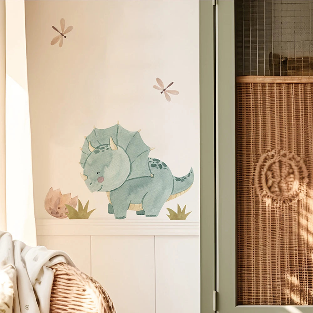 Dinosaur Wall Decals, Dino Alphabet Wall Stickers, Wall Decor for Boy Girl Kids Nursery Baby Bedroom Living Room Classroom-HomeDecorDecals_com