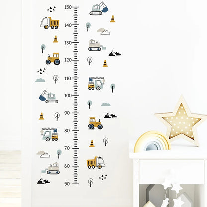 1pc Cartoon Cars Wall Stickers for Children Room Kids Room Truck Tractor Bedroom Wall Decoration Home Decor for The House-HomeDecorDecals_com
