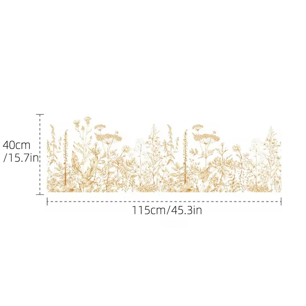 Detailed look at Wildflowers Wall Decal | Home Decor by HomeDecorDecals.