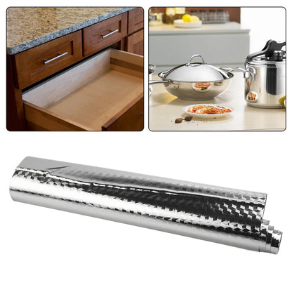 5/2/1M Modern Kitchen Oil-proof Self Adhesives Stickers High-temperature Aluminum Foil Gas Stove Cabinet Contact Sticke-HomeDecorDecals_com