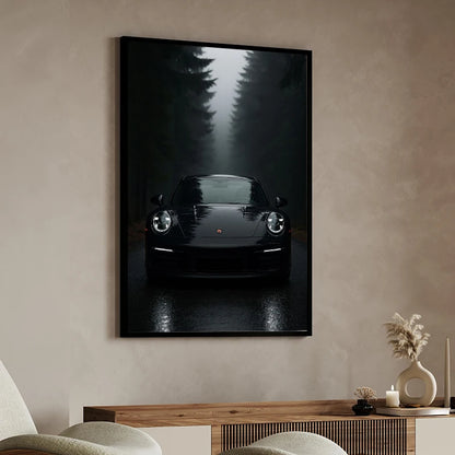 Black and White Luxury Car Art Poster Poster Canvas Painting Print Home Living Room Bedroom Entrance Bar Cafe Art Decoration-HomeDecorDecals_com